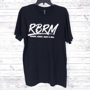 RBRM Ronnie Bobby Ricky Mike Concert Tee L Black 298A